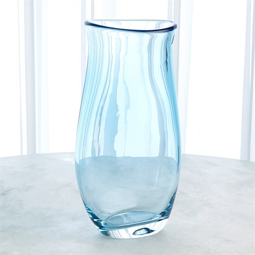 Giant Glass Vase-Blue