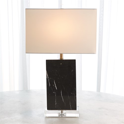 Marble Rectangular Table Lamp-Black