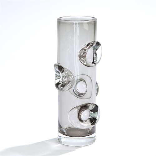Halo Cylindrical Vase-Grey