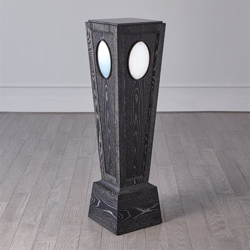 Proust Pedestal-Black Cerused Oak Proust Pedestal-Black Cerused Oak