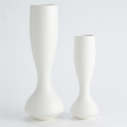 Bell Bottom Vase-Matte White