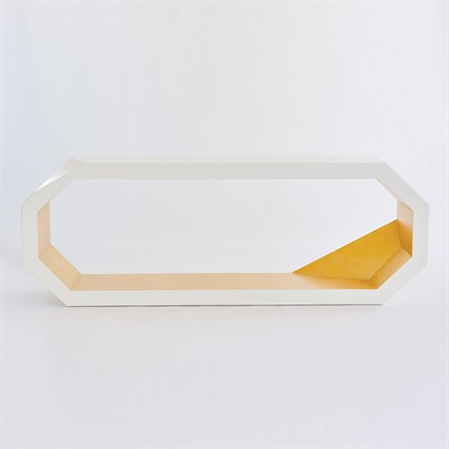 Facet Console-Gold Leaf