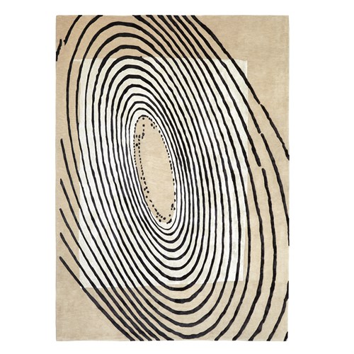Concentric Circles Rugs-Fawn