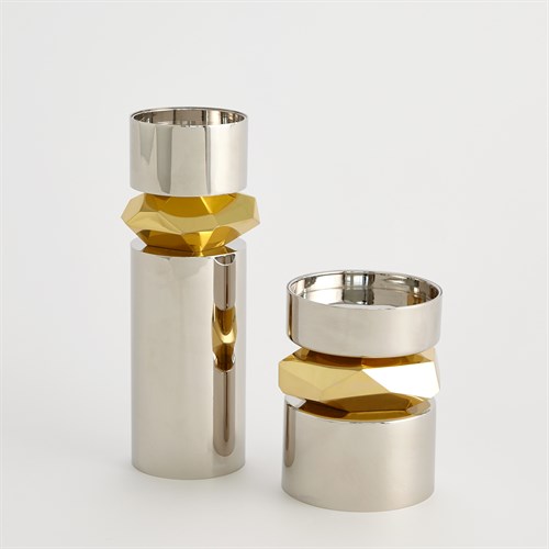 Romano Nickel Candle Holders Romano Nickel Candle Holders