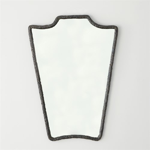 Bouclier Cast Metal Wall Mirror