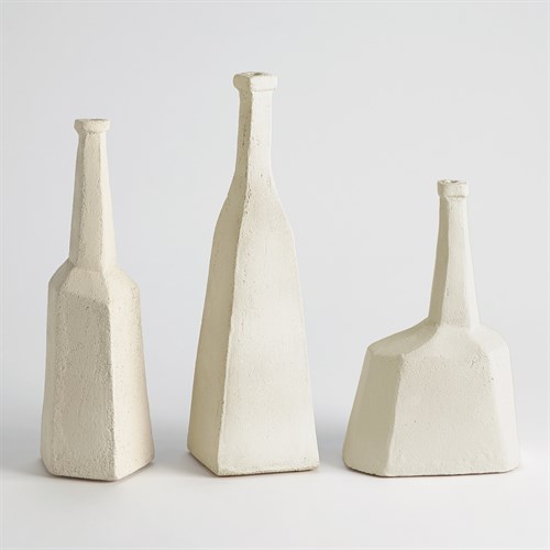 Sculpted Bottles-White