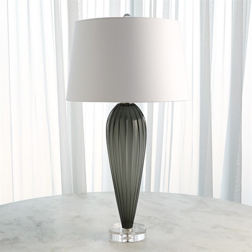 Teardrop Glass Lamp-Grey Teardrop Glass Lamp-Grey