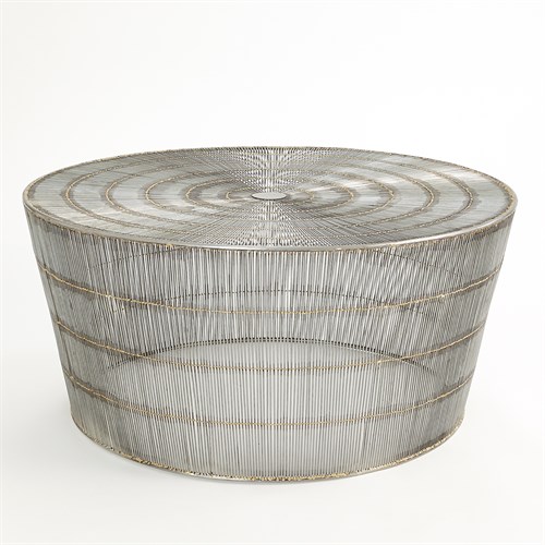 Radiance Coffee Table-Natural Galvanized