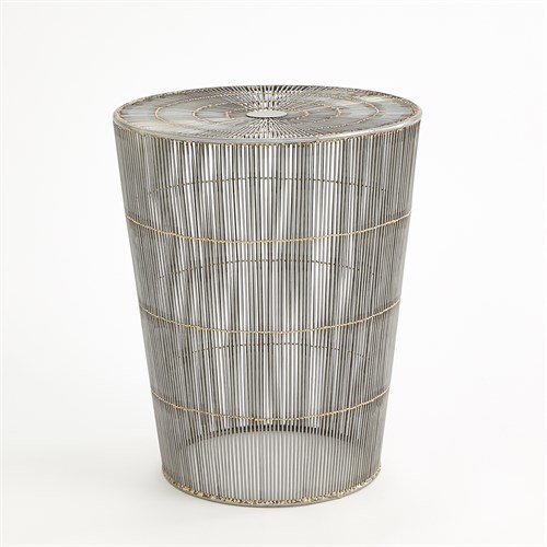 Radiance Side Table-Natural Galvanized