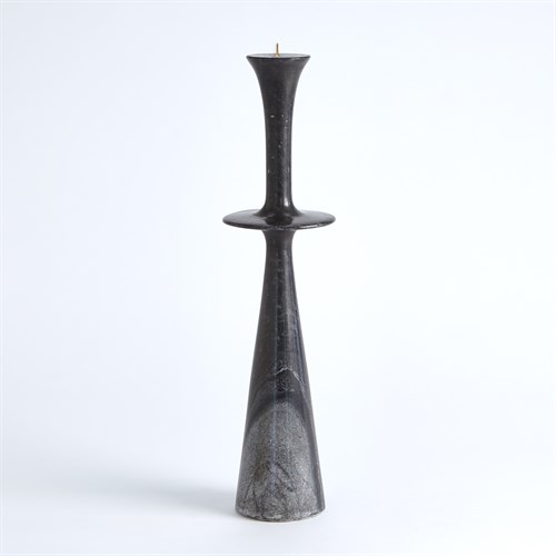 Center Flair Candle Stand-Black