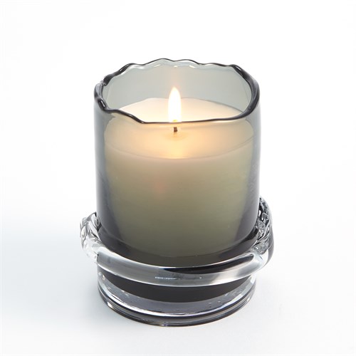 Intaglio Glass Candle-Ocean Citrus-Grey