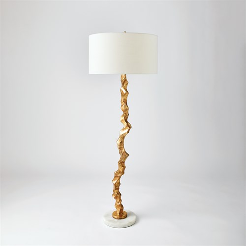 Crinkle Lamp-Brass