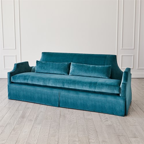 Diana Skirted Sofa-Dragonfly Blue