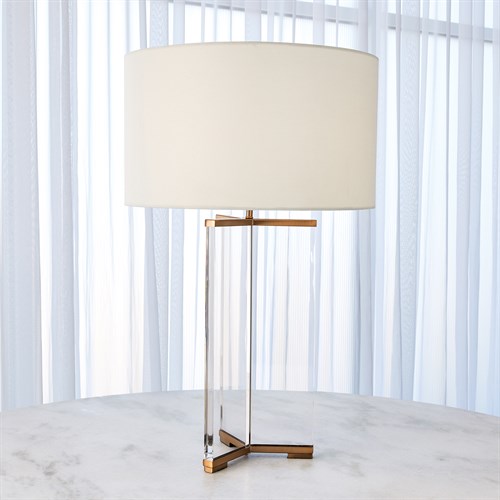 Y Table Lamp-Antique Brass