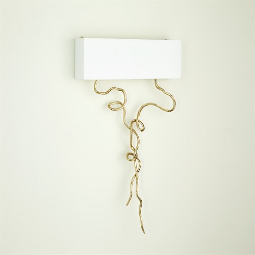 Morning Glory Wall Sconce-Brass-HW