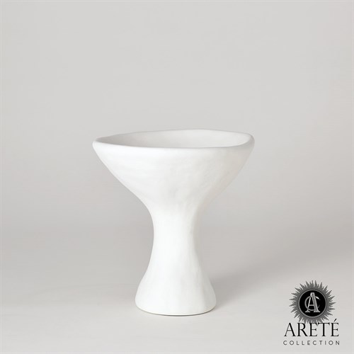 Modernist Urn-White Plaster