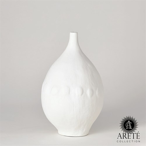 Modernist Vase-White Plaster