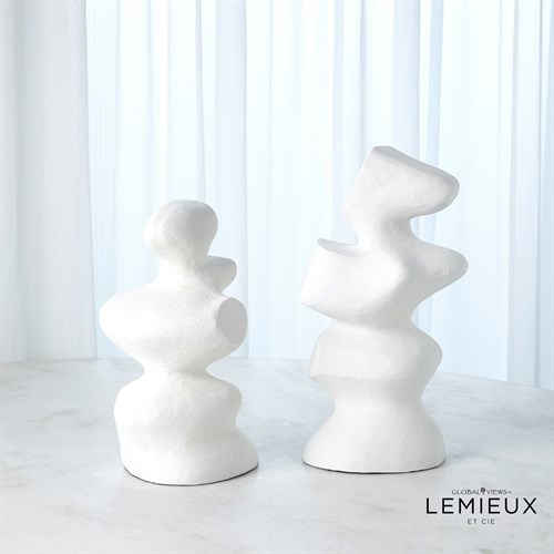 S/2 Mouren Sculptures-White