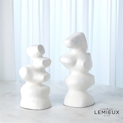 S/2 Mouren Sculptures-White