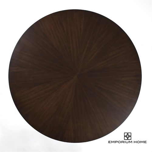 Flute Table Top-Round-Walnut-60