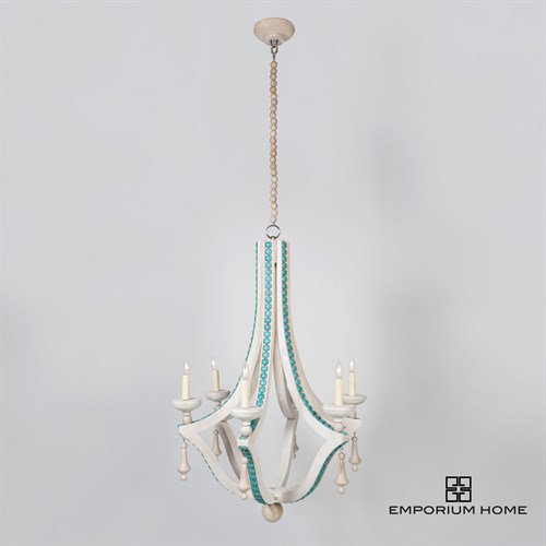 Cabochon Chandelier-Turquoise