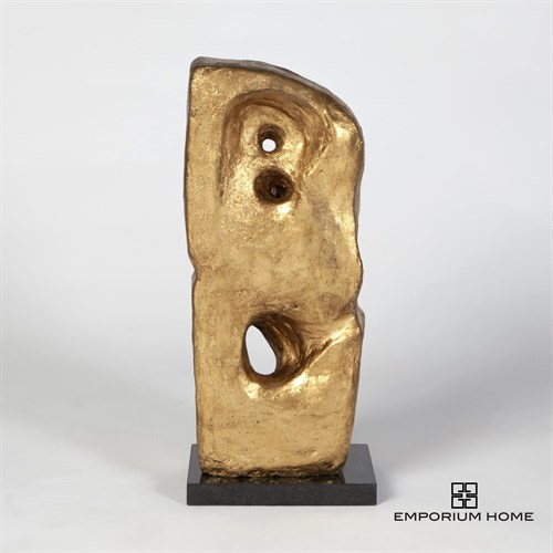 Monolith-Sculpture-Gold Leaf