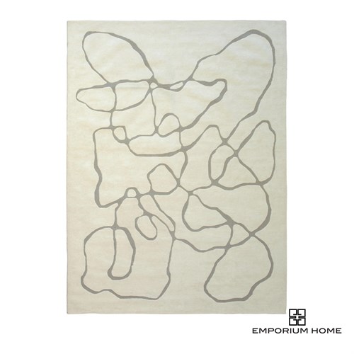 Squiggle Rug-Ivory/Grey Squiggle Rug-Ivory/Grey