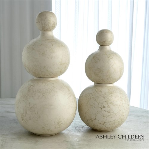 Bubble Stacking Vase-Ivory