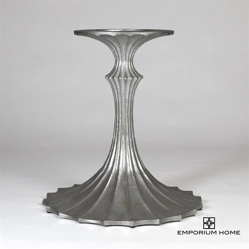 Flute Table Base-Silver Leaf-26
