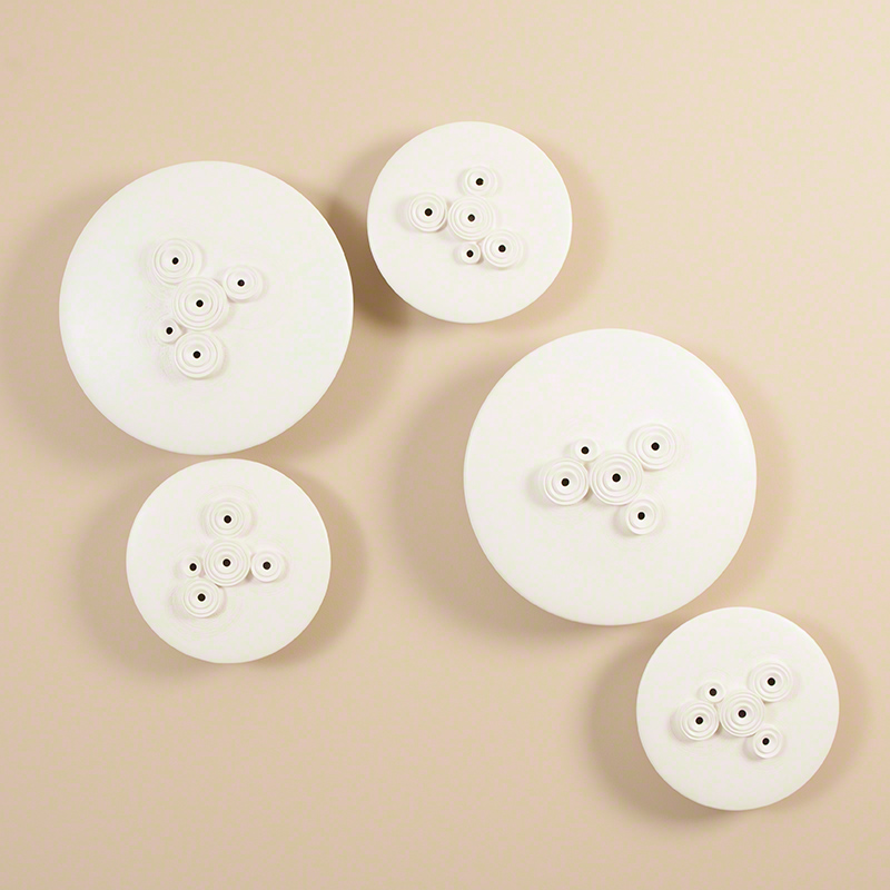 Galileo Discs-Wall Mounted-Matte White Galileo Discs-Wall Mounted-Matte White