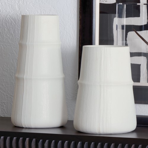 Linen Vase-Soft White Linen Vase-Soft White