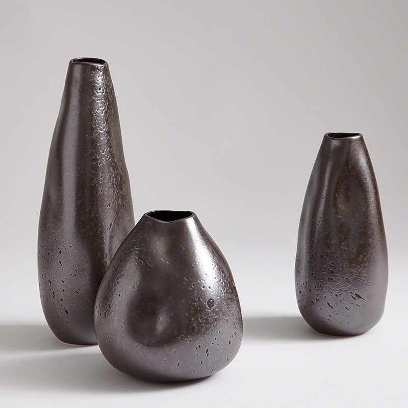 Smoosh Vase-Matte Graphite Smoosh Vase-Matte Graphite