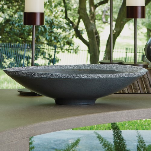 Eggshell Oval Bowl-Grey/Blue Eggshell Oval Bowl-Grey/Blue