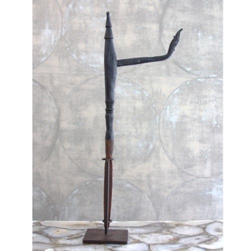 Antique Cambodian Rice Planter on Stand Antique Cambodian Rice Planter on Stand