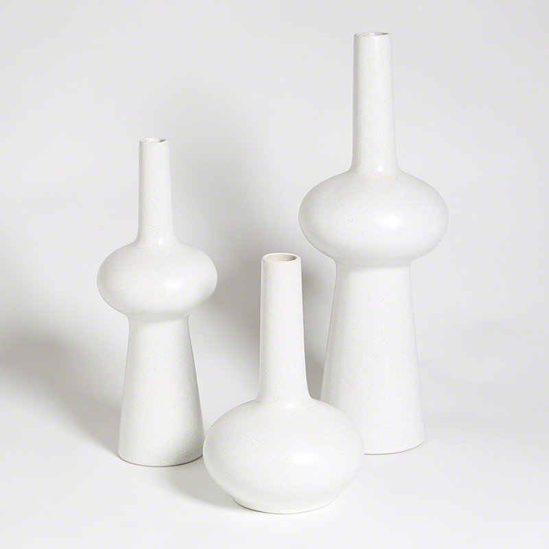Lunar Vases-Matte White