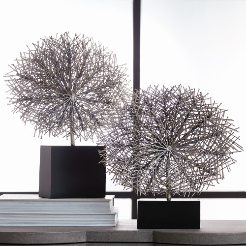Tumble Weed Sculpture-Silver Leaf Tumble Weed Sculpture-Silver Leaf