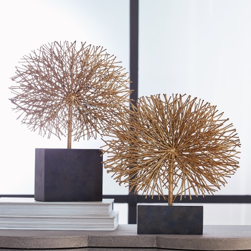 Tumble Weed Sculpture-Gold Leaf Tumble Weed Sculpture-Gold Leaf