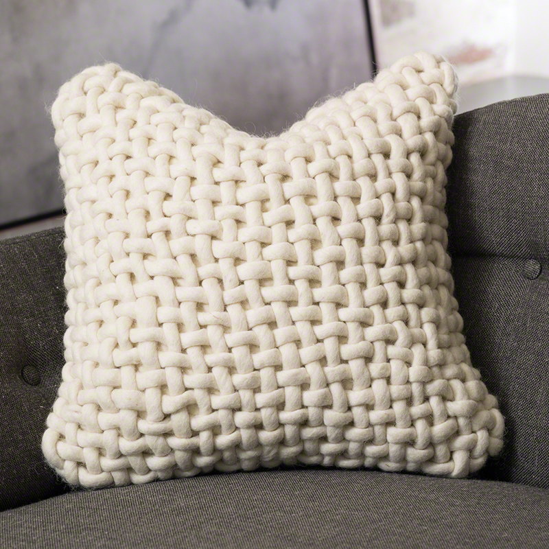 Noodle Felt Pillow-Bone Noodle Felt Pillow-Bone