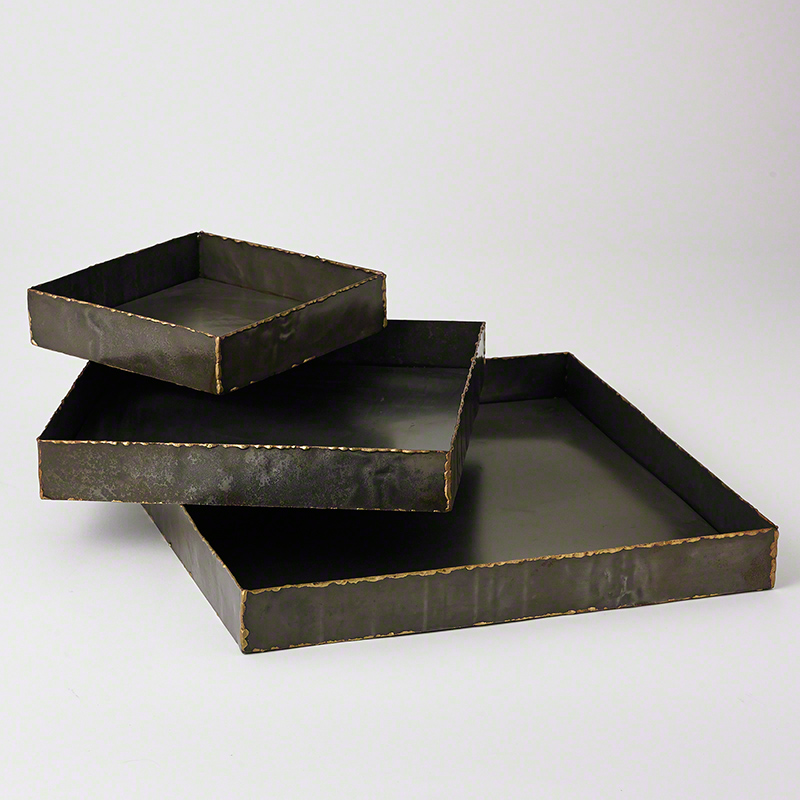 Laforge Trays-Braised Brass Laforge Trays-Braised Brass