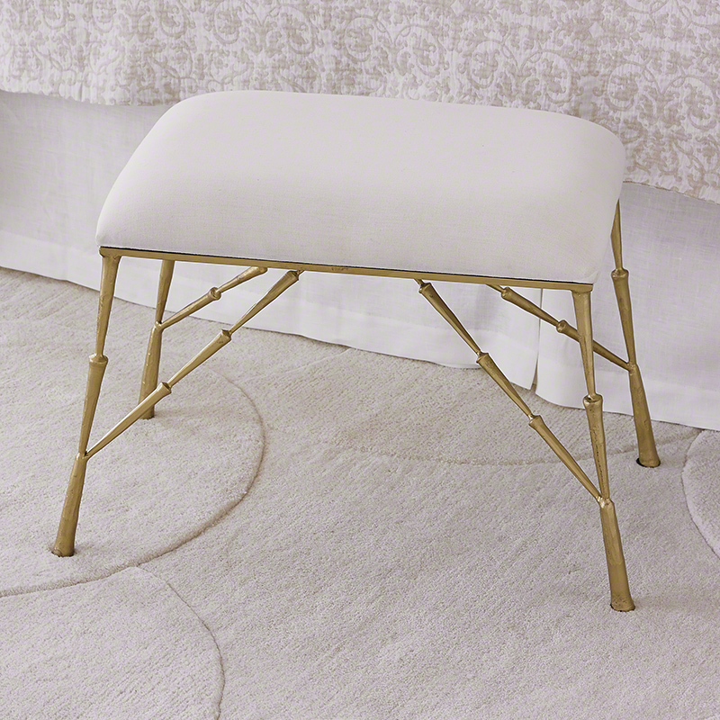 Spike Bench with Muslin Cushion Spike Bench with Muslin Cushion