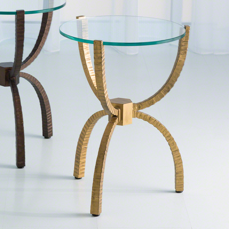 Teton Accent Table-Gold Teton Accent Table-Gold