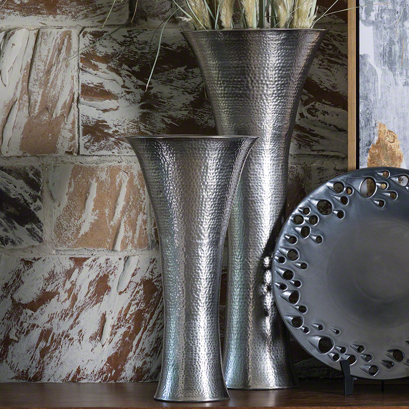 Indira Vase-Antique Nickel Indira Vase-Antique Nickel