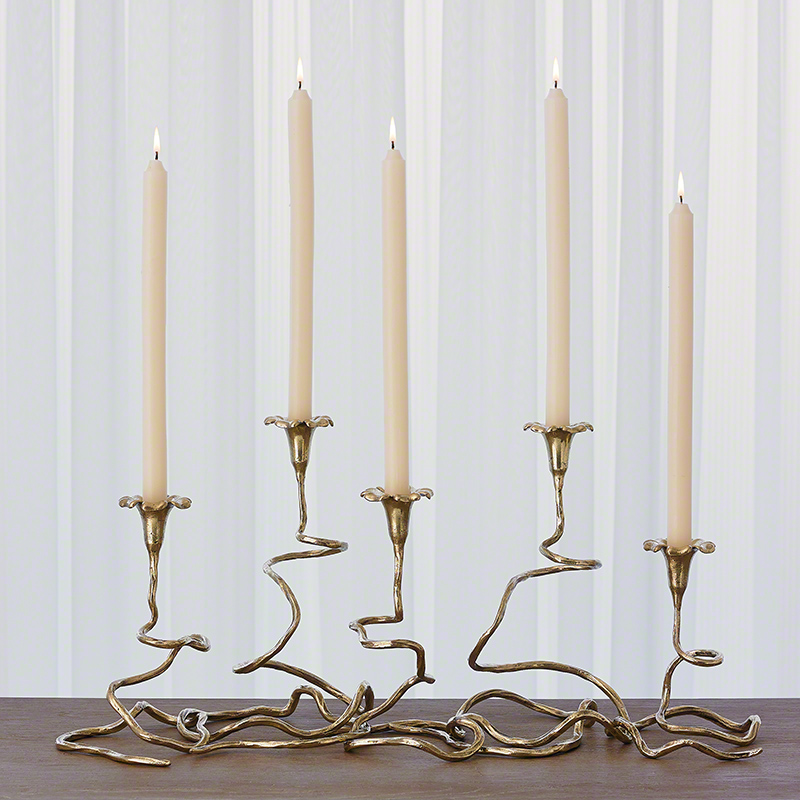 S/5 Morning Glory Table Vines-Brass S/5 Morning Glory Table Vines-Brass
