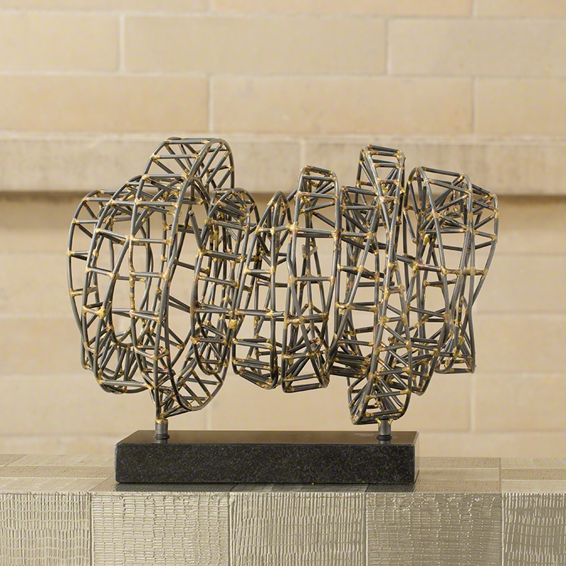 Helix Sculpture-Iron & Brass Braising Helix Sculpture-Iron & Brass Braising