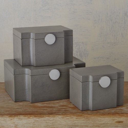 Serpentine Box-Grey Pebble Serpentine Box-Grey Pebble