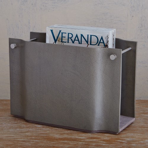 Serpentine Magazine Caddy-Grey Pebble Serpentine Magazine Caddy-Grey Pebble