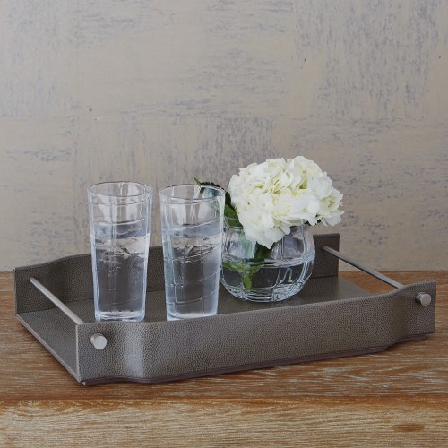 Serpentine Serving Tray-Grey Pebble Serpentine Serving Tray-Grey Pebble