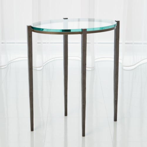 Petite Oval Accent Table-Natural Iron
