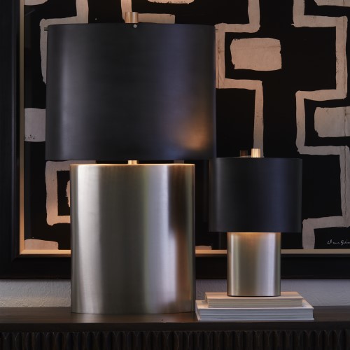 Nordic Table Lamp-Antique Nickel Nordic Table Lamp-Antique Nickel