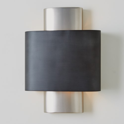 Nordic Wall Sconce-Antique Nickel-Hardwired Nordic Wall Sconce-Antique Nickel-Hardwired